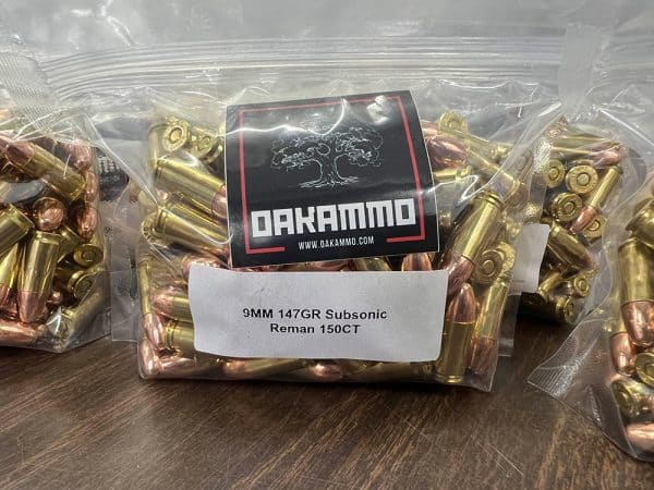 9mm 147gr Subsonic Reman Brass