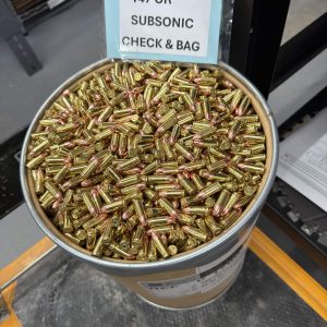 9mm 147gr Subsonic Plated Reman Brass 50Rds/100Rds/400AmmoCan/500Rds Made In America! READY TO SHIP!! NO WAITING!!