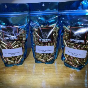 9MM 135GR Plated Reman Brass 150Rds/500Rds Made In America!